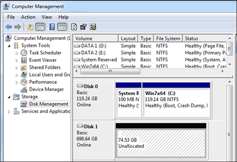 Windows Disk Managment